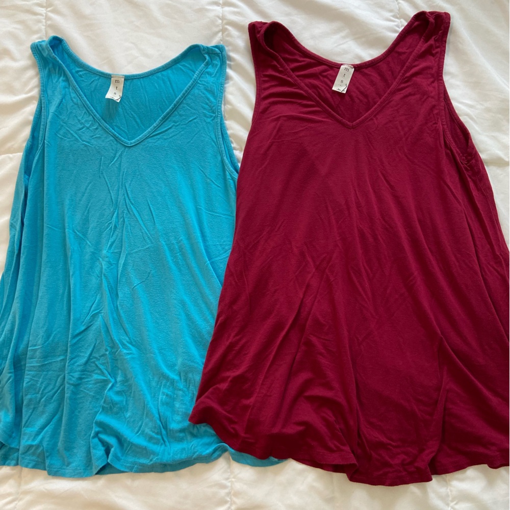 Pinkblush maternity - 2 pack V-neck maternity tank tops